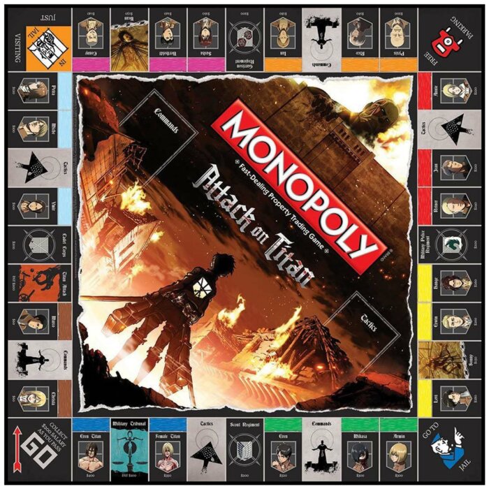 Monopoly Attack on Titan Spielbrett