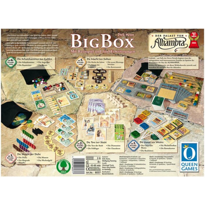 Der Palast von Alhambra Big Box Inhalt